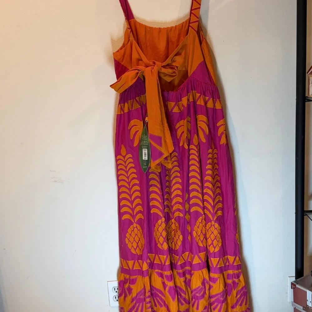 FARM Rio Orange and Pink Tropical Maxi Dress - Picture 6 of 14